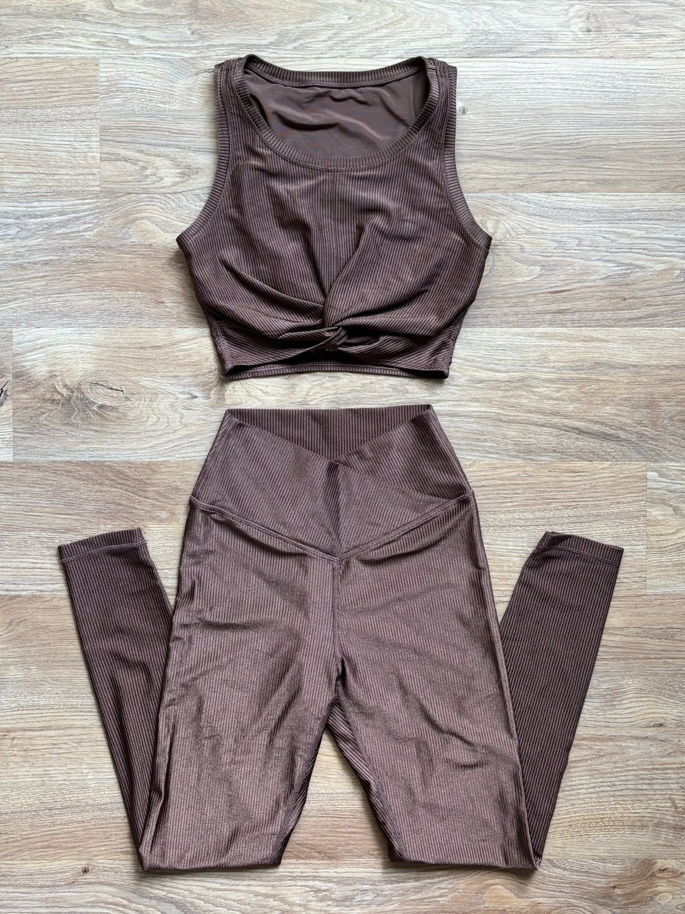 Offline by Aerie Ribbed Shine Matching Set